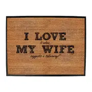 123T I Love It When My Wife Suggests A Takeaway - Funny Novelty Doormat Man Cave Floor mat