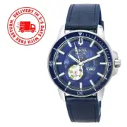 Bulova Marine Star Open Heart Blue Dial Automatic Divers 96A291 200M Mens Watch