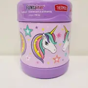 Thermos FUNtainer Purple Unicorns Stars Stainless Steel Food Liquid Container
