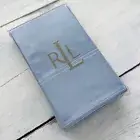 2 New Ralph Lauren Home Lake Chambray Blue STANDARD Pillowcases Cotton Vintage