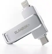 MFi Certified 128GB Flash Drive for iPhone Photo Stick, USB Thumb Drive Memory Stick High Speed USB Drive Photo Storage for iPhone Flash Drive Compatible for iPhone/iPad/Android/PC