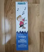 The Original Musical Charlie Brown Christmas Tree 24in Ornament Linus Blanket