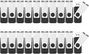 KEXIN 20 Pack USB Flash Drives 8GB USB Stick USB 2.0 Memory Stick Swivel Flash Drive with Pack of 20 Thumb Drive 8GB Flash Drive