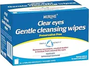 Murine Clear Eyes Gentle Cleansing Wipe 30-Pieces Pack