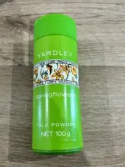 Yardley Spring Flowers Talc Powder 100ml Vintage