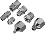 1Set Airbrush Connector Quick Connect Disconnect Adapters for Airbrush Hose Compatible with Air Compressors for Craft Making Model Painting and