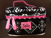 JUSTICE TRAIN CASE PLUSH TRIBAL MITIF PERFECT FOR TRAVEL!!!!