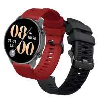 在飛比找Yahoo!奇摩拍賣優惠-Larmi infinity3 智能手錶錶帶的軟矽膠錶帶玫瑰
