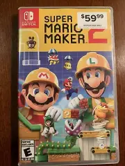 Super Mario Maker 2 - Nintendo Switch - Case Only - No Game - Authentic / RARE