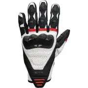 Rapid 1.0 Perforated Black White Red Motorcycle Gloves