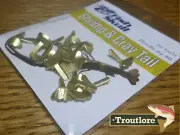 FLYMEN FISH SKULL SHRIMP & CRAY TAILS - GOLD SMALL - NEW FLY TYING MATERIALS