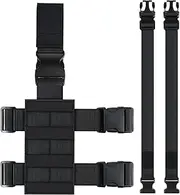 1 Pack Tactical Drop Leg Holster Drop Leg Platform Nylon Tactical MOLLE Drop Leg Holster Adjustable Drop Leg Platform Molle Module Universal Bag for Hunting Tactical Drop Leg Holster