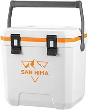 San Hima Cooler Ice Box Portable Trolley with Heavy-Duty Wheels & Handle, Table-Chair Combo Cart, Great for Camping, Picnic, Tailgating, Beach, Groceries, Boating & More