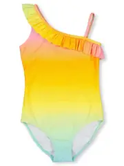 Girls Frill Swimsuit 12 MULTI (OMBRE)