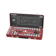 Sidchrome 1/4" & 1/2" Metric / AF Drive Socket Set - 51 Piece