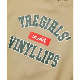 x-girl COLLEGE BOX LOGO SWEAT TOP 大學Ｔ105231012009