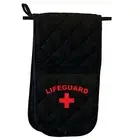 Lifeguard Red - Novelty Double Mitt Oven Gloves Double Kitchen Chef BBQ Mitts