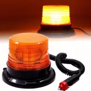 12V 24V Magnetic LED Amber Flashing Rotating Beacon Strobe Alarm Warning Light