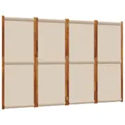 vidaXL 4-Panel Room Divider Privacy Screen Partition Foldable Paravent Taupe