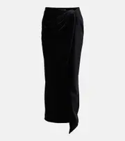 [Balenciaga] Balenciaga Jersey wrap skirt AU 10 black