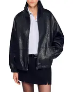 Sandro Jordan Leather Jacket