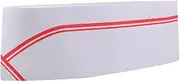[Didiseaon] 50pcs Disposable Chef Hat Paper Kitchen Headwear One-Size Soft Material for Cooking Red