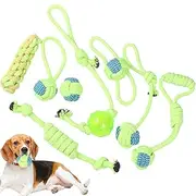 Dog Cotton Rope - Dog Rope Puppy Teether Pet Tug,Knot Tug Chewing Supplies, Indoor Outdoor Exerciser, Safe Chew Toys for Home, Park, Travel