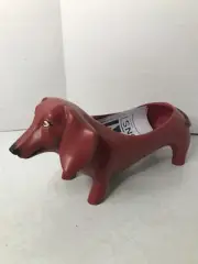 Michelle Allen Designs -Baby Otis Red DACHSHUND Weenie Dog Planter