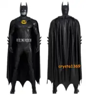 Customize The Flash Batman Michael Keaton Men Cosplay Costume Hero Battle Outfit
