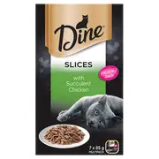 Dine Daily Slices Succulent Chicken Cat Food Tray 85gx42