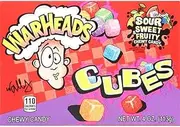 Warheads, Sour Chewy Cubes, Theater Box Style, 4 oz Box