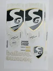 NEW 3D SG SAVAGE PLAYERS XTREME EDITION EMBOSSED TOP QUALITY CRICKET BAT STICKER