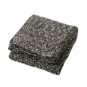Pilbeam Living Bedford 127x152cm Cotton Throw Blanket Sofa/Bed Decor Charcoal