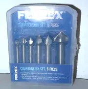 New Ferrex Countersink Drill set 6 pieces in box