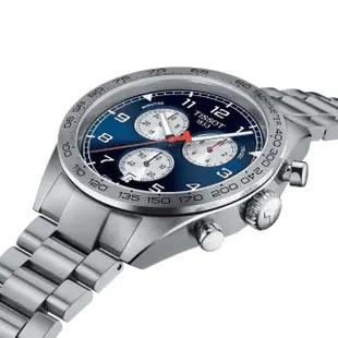 【TISSOT 天梭 官方授權】PRS516 CHRONOGRAPH 三眼計時腕錶 / 45mm 母親節 禮物(T1316171104200)