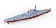 LFC700612S-A 1/700 Military Model Kit German Ersatz Yorck Class Full Hull