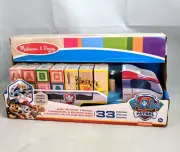 Melissa & Doug Paw Patrol Wooden ABC Block Truck 33 Pieces Kids Set New