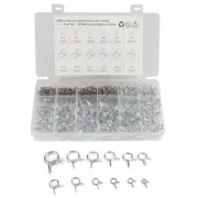285Pcs Double Wire Fuel Line Hose Tube Clamp Spring Clips 5-18mm Stainless Steel