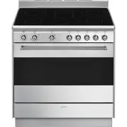 Smeg 90cm Classic 5 Zone Ceramic Freestanding Cooker FS9010CER-1