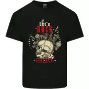 Lets Rock Heavy Metal Skull Kids T-Shirt Childrens