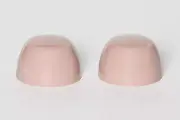 Crane Color Replacement Plastic Toilet Bolt Caps - Set of 2 - WILD ROSE