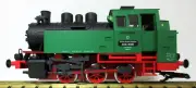 PIKO 37201 Industrial Loco BR80, Green/Red w/Lights