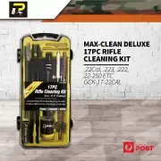 Max-clean Deluxe 17pc Rifle Gun Cleaning Kit .22cal, .223, .222, 22-250