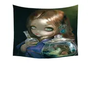 Alchemical Girl Microcosm Sea Monsters the Kraken Tapestry