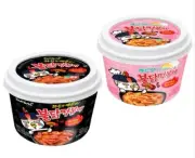 Samyang Buldak Tteokbokki Original and Carbo Spicy Korean Stir-fried Rice Cake