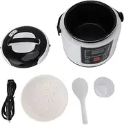 [NutriEss] 2L Rice Cooker Portable Stick Proof Multifunctional Mini Rice Cooker with Inner Pot Steam Basket for Travel 12V