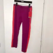 NARCISO RODRIGUEZ Pants Legging Design Nation Pink Purple Red Stripe Size M NWT