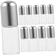 Healeved 10pcs Essential Oil Bottle Travel Perfume Perfume Roller Balls for Essential Oils Empty Roller Bottles Aluminum