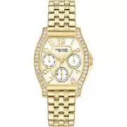 Anne Klein 12/2336MPGB Ladies Gold Tone Crystal Accented Multi Function Watch