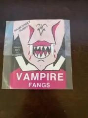 Vintage 1970s Halloween Hauntingly Funny Vampire Fangs Teeth NEW Monster Horror